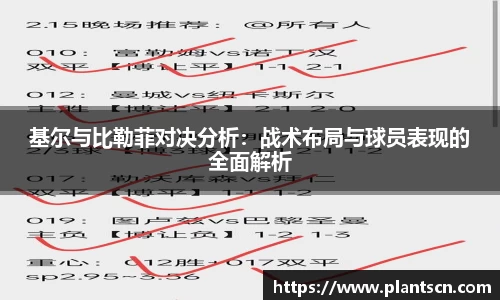 基尔与比勒菲对决分析：战术布局与球员表现的全面解析